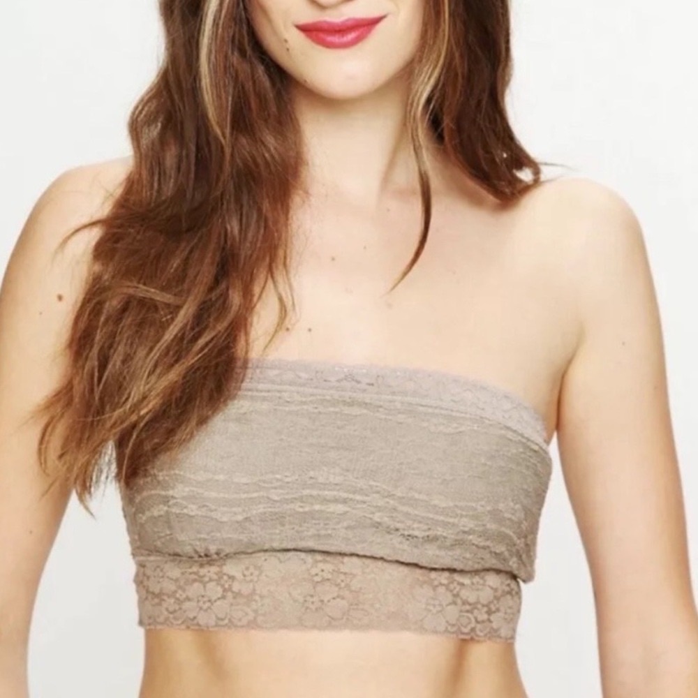 NWT Free People Lace Trim Bandeau Size M